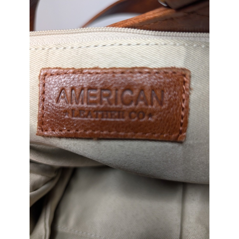 NWT American Leather Co Blaine Convertible Shopper Brandy  Glove TannedPurse - Picture 10 of 14